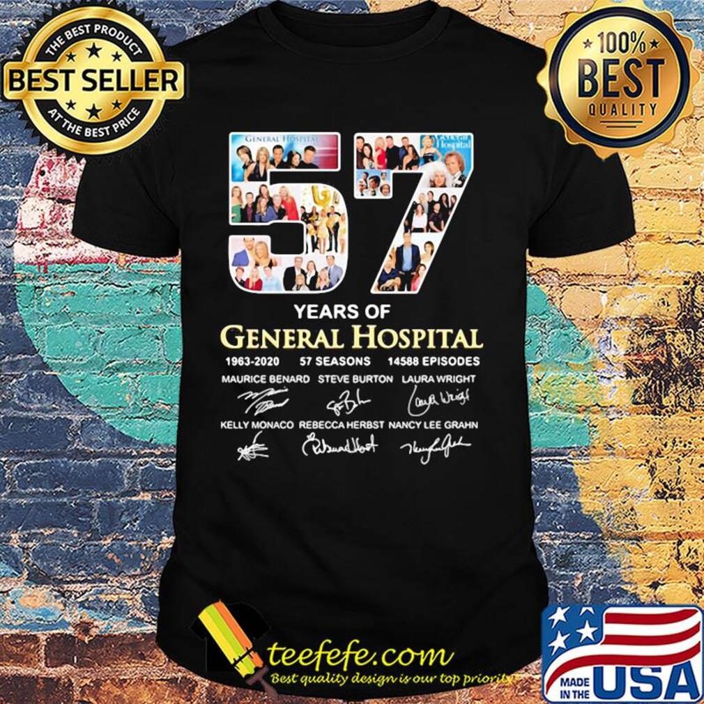 57 years of general hospital 1963 2020 57 seasons 14588 episodes signatures shirt
