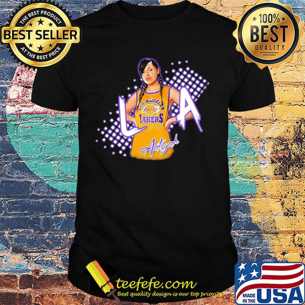 Aaliyah los angeles lakers basketball shirt