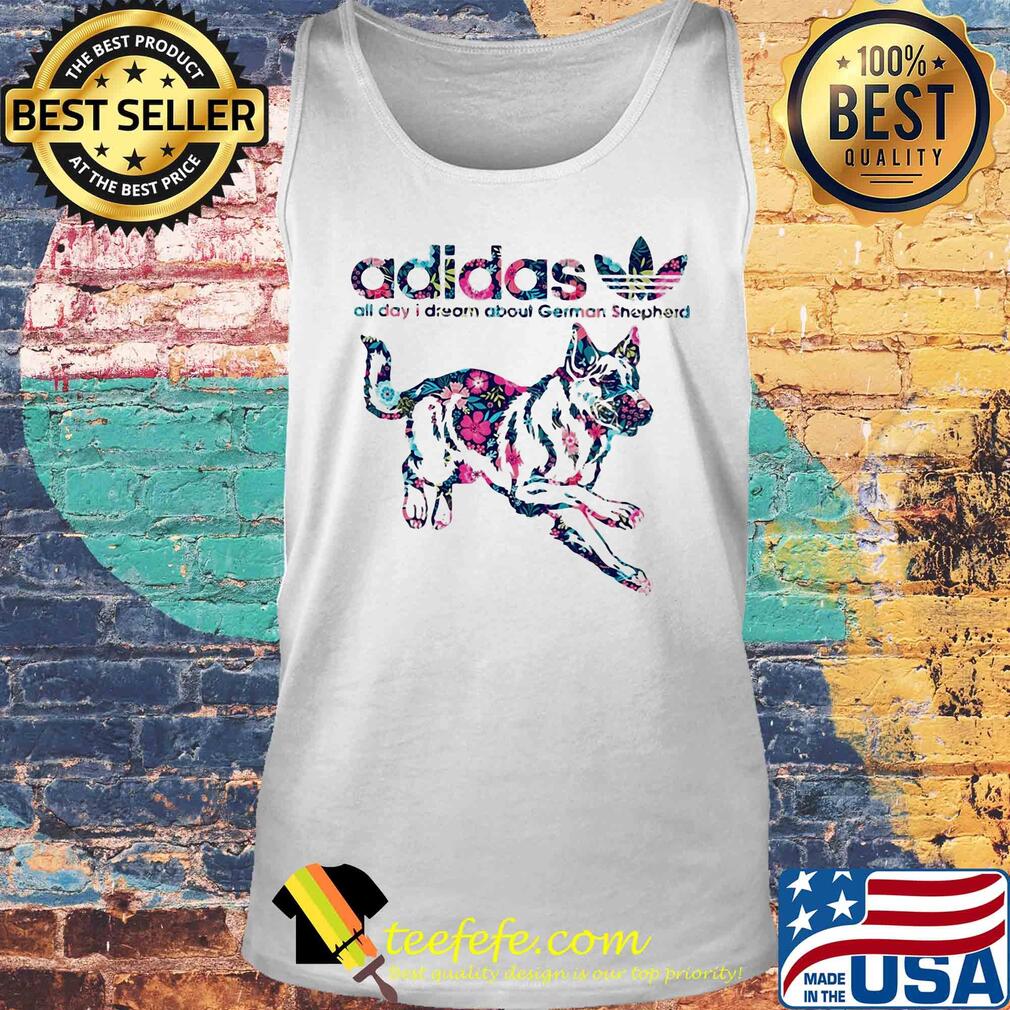 Adidas all day I dream about german shepherd flowers s Tank top Adidas all day I dream about german shepherd flowers s Tank top