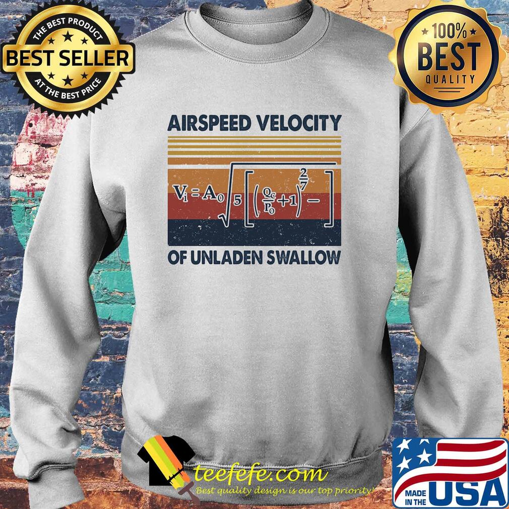 Airspeed velocity of unladen swallow vintage s Sweater Airspeed velocity of unladen swallow vintage s Sweater