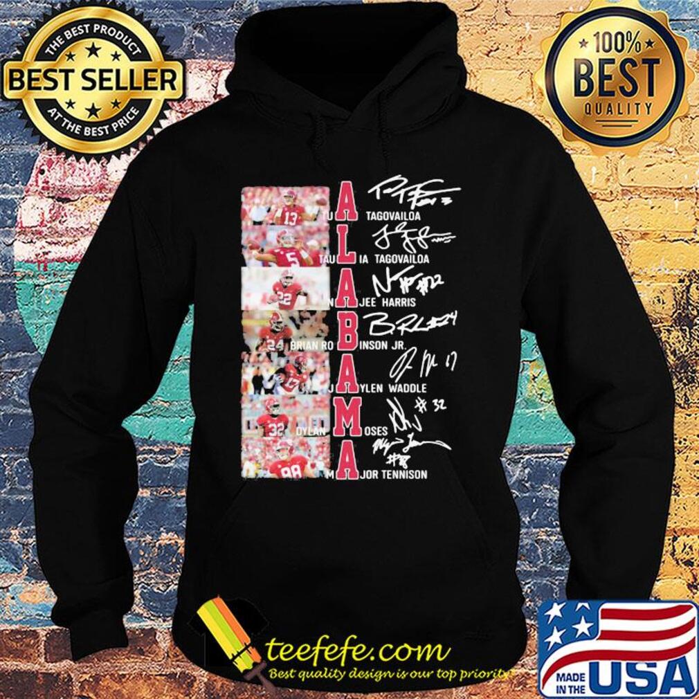 Alabama crimson tide football team players signatures s Hoodie Alabama crimson tide football team players signatures s Hoodie