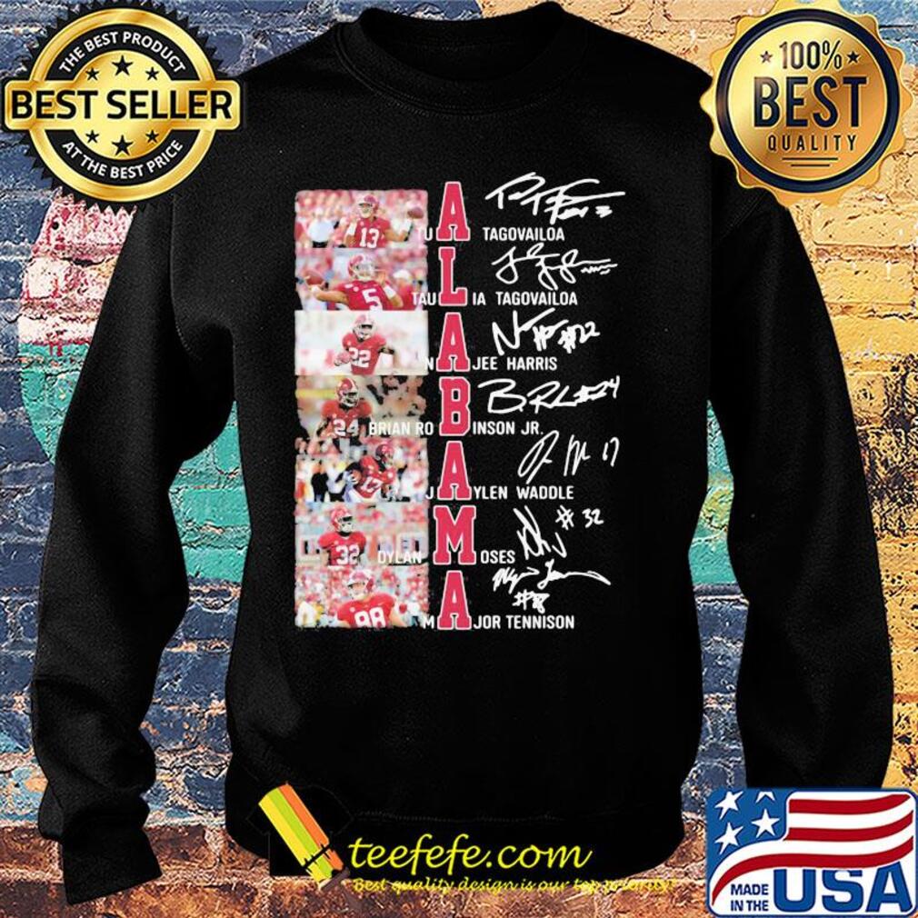 Alabama crimson tide football team players signatures s Sweater Alabama crimson tide football team players signatures s Sweater