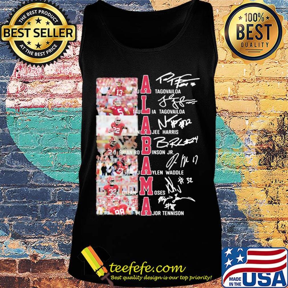Alabama crimson tide football team players signatures s Tank top Alabama crimson tide football team players signatures s Tank top