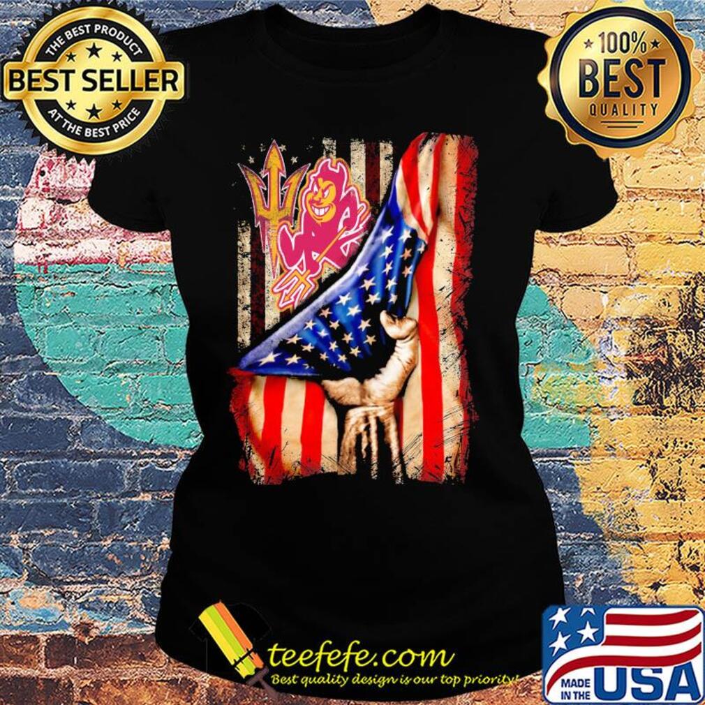 Arizona State American flag veteran Independence Day s Ladies tee Arizona State American flag veteran Independence Day s Ladies tee