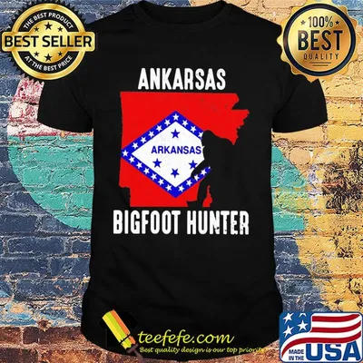 Arkansas bigfoot hunter flag shirt