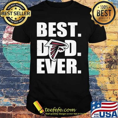 Atlanta falcons logo best dad ever happy father's day shirt