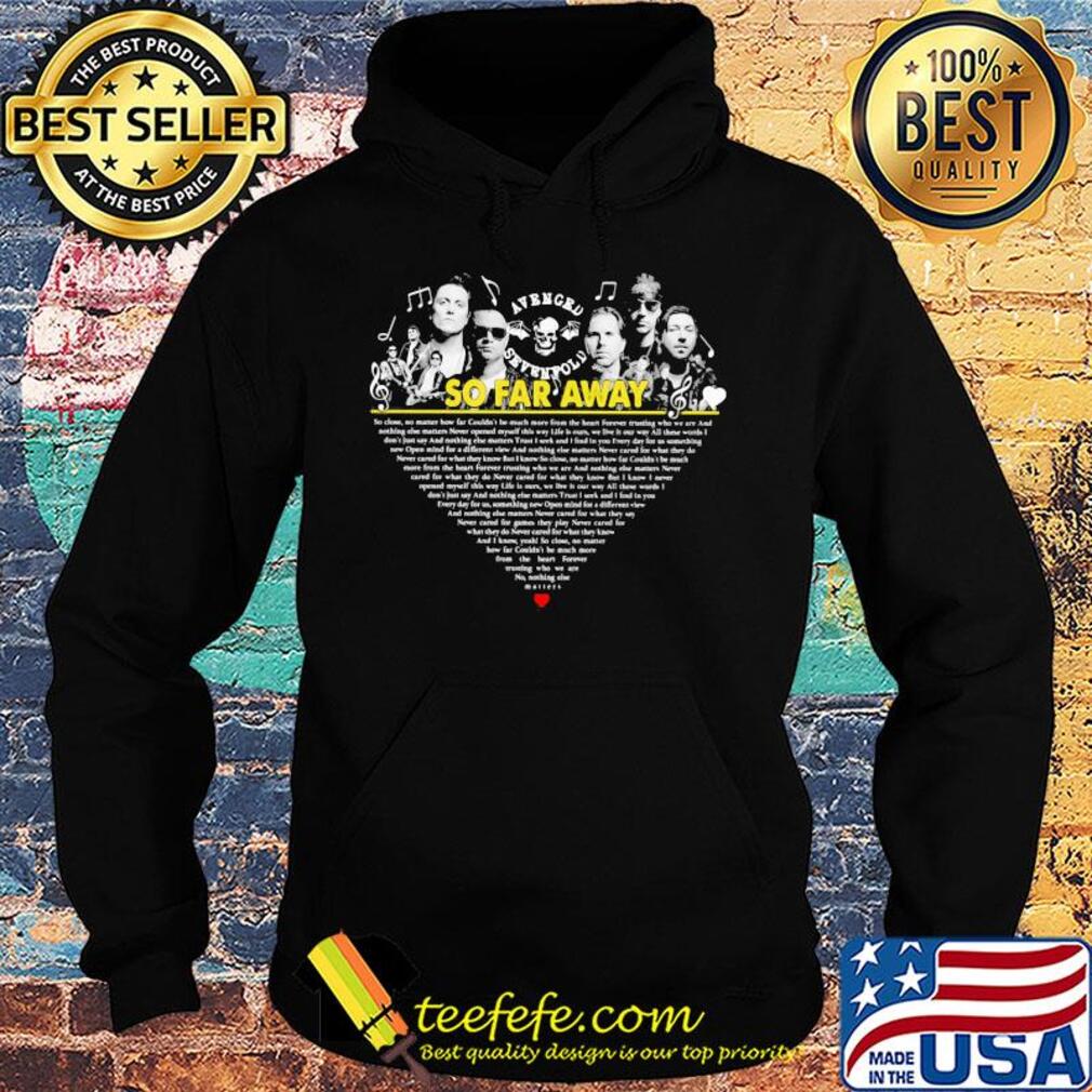 Avenged sevenfold so far away heart s Hoodie Avenged sevenfold so far away heart s Hoodie