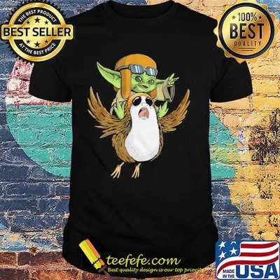 Baby Yoda and chicken shirt