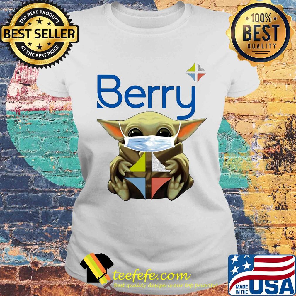 Baby Yoda face mask hug Berry s Laides tee Baby Yoda face mask hug Berry s Laides tee