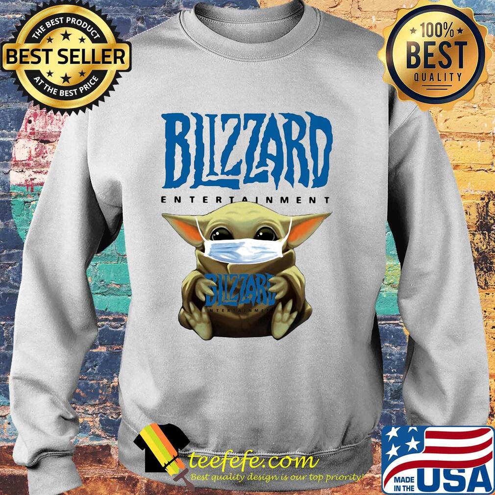 Baby Yoda face mask hug Blizzard Entertainment s Sweater Baby Yoda face mask hug Blizzard Entertainment s Sweater