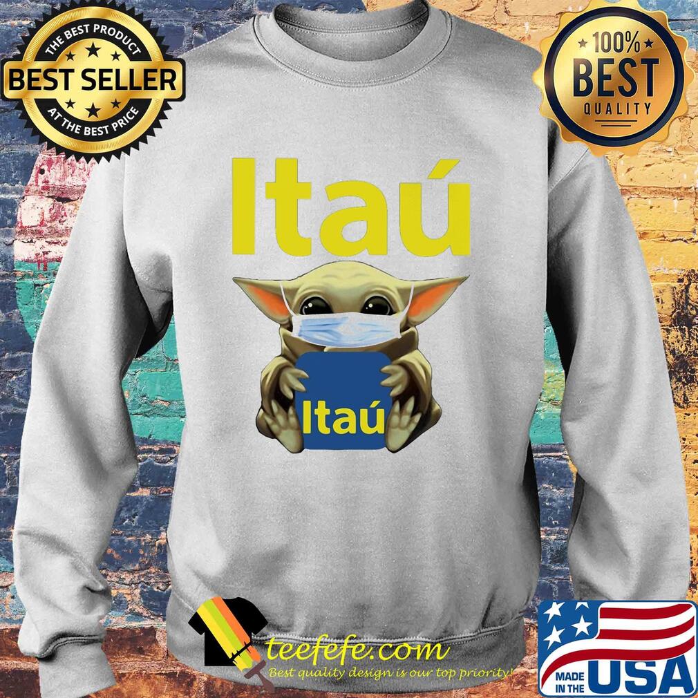 Baby Yoda face mask hug Itaú s Sweater Baby Yoda face mask hug Itaú s Sweater