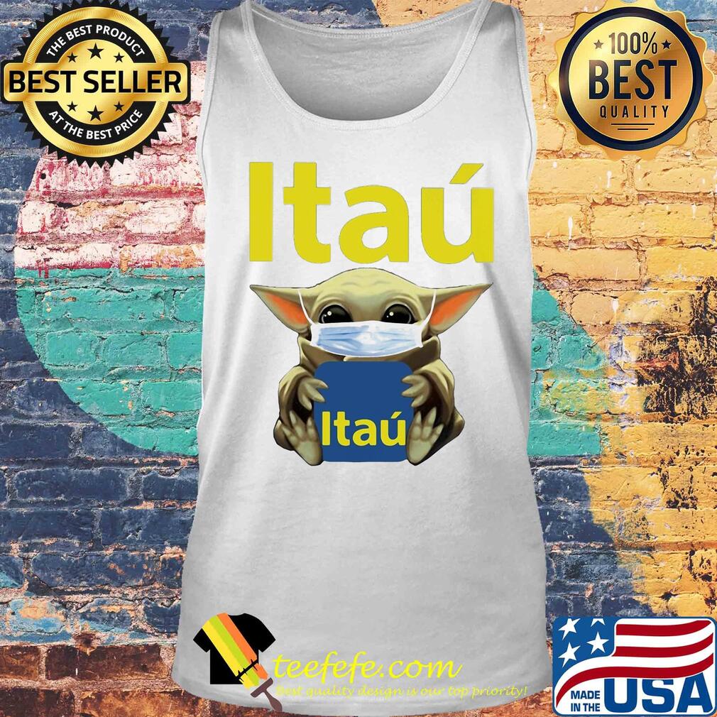 Baby Yoda face mask hug Itaú s Tank top Baby Yoda face mask hug Itaú s Tank top