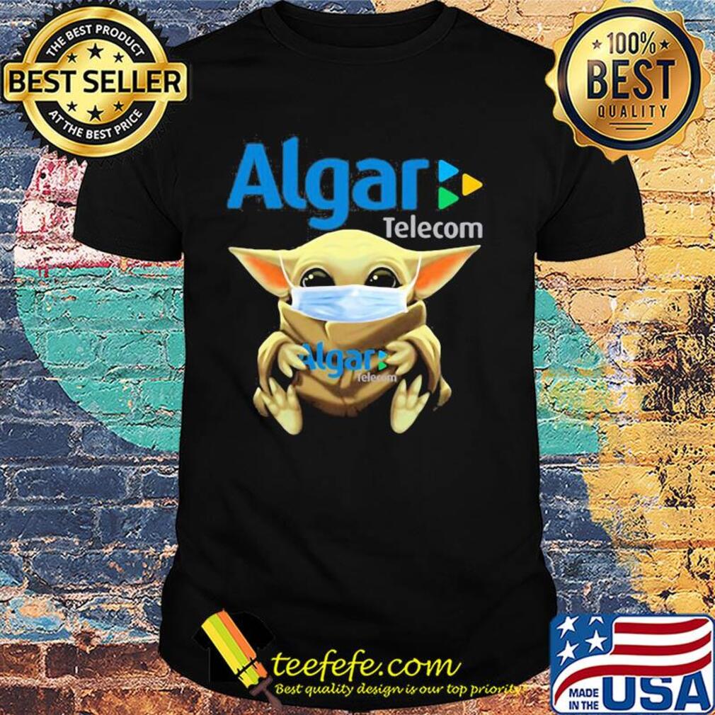 Baby Yoda hug Algar Telecom mask shirt
