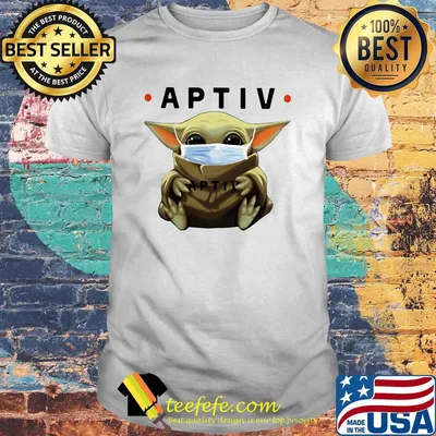 Baby Yoda hug Aptiv mask shirt