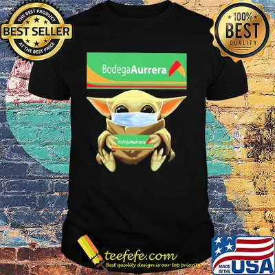 Baby Yoda hug Bodega Aurrera mask shirt