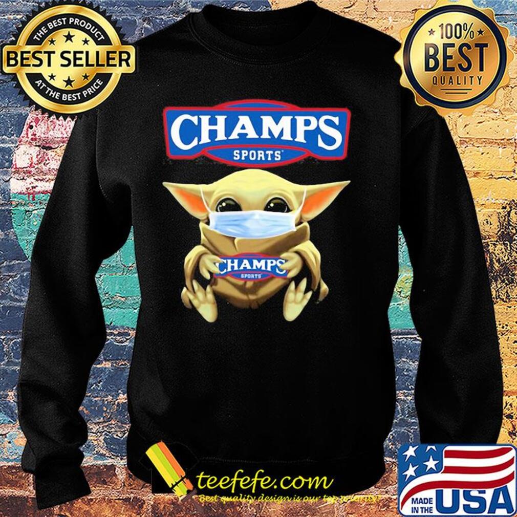 Baby Yoda hug Champs sports mask s Sweater Baby Yoda hug Champs sports mask s Sweater