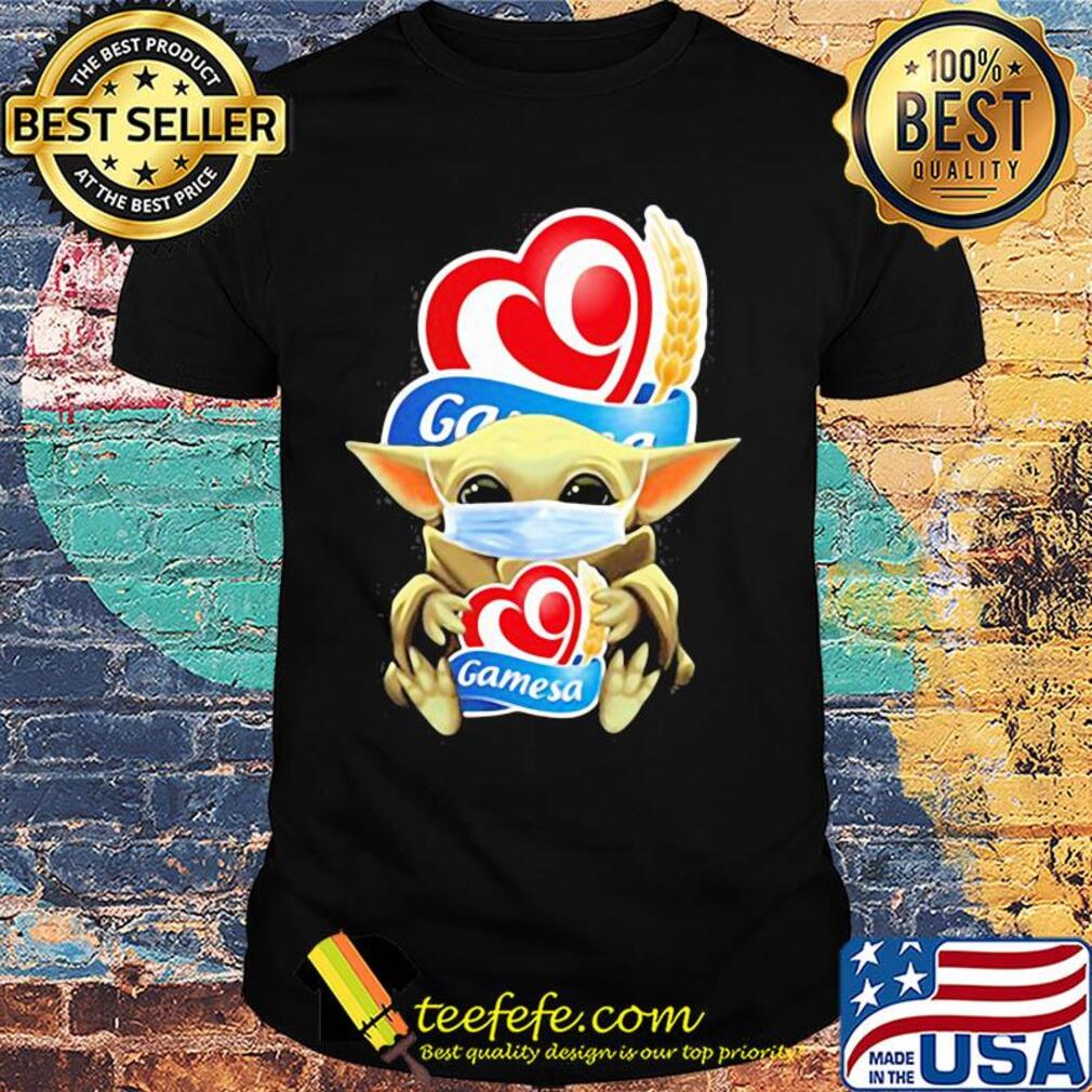 Baby Yoda hug Gamesa mask shirt
