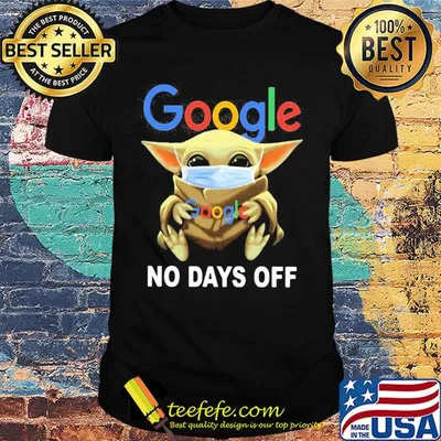 Baby Yoda hug Google mask shirt