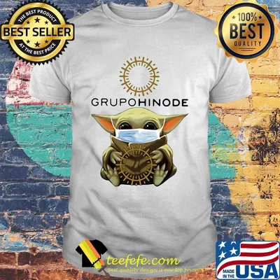 Baby Yoda hug Grupo Hinode mask shirt