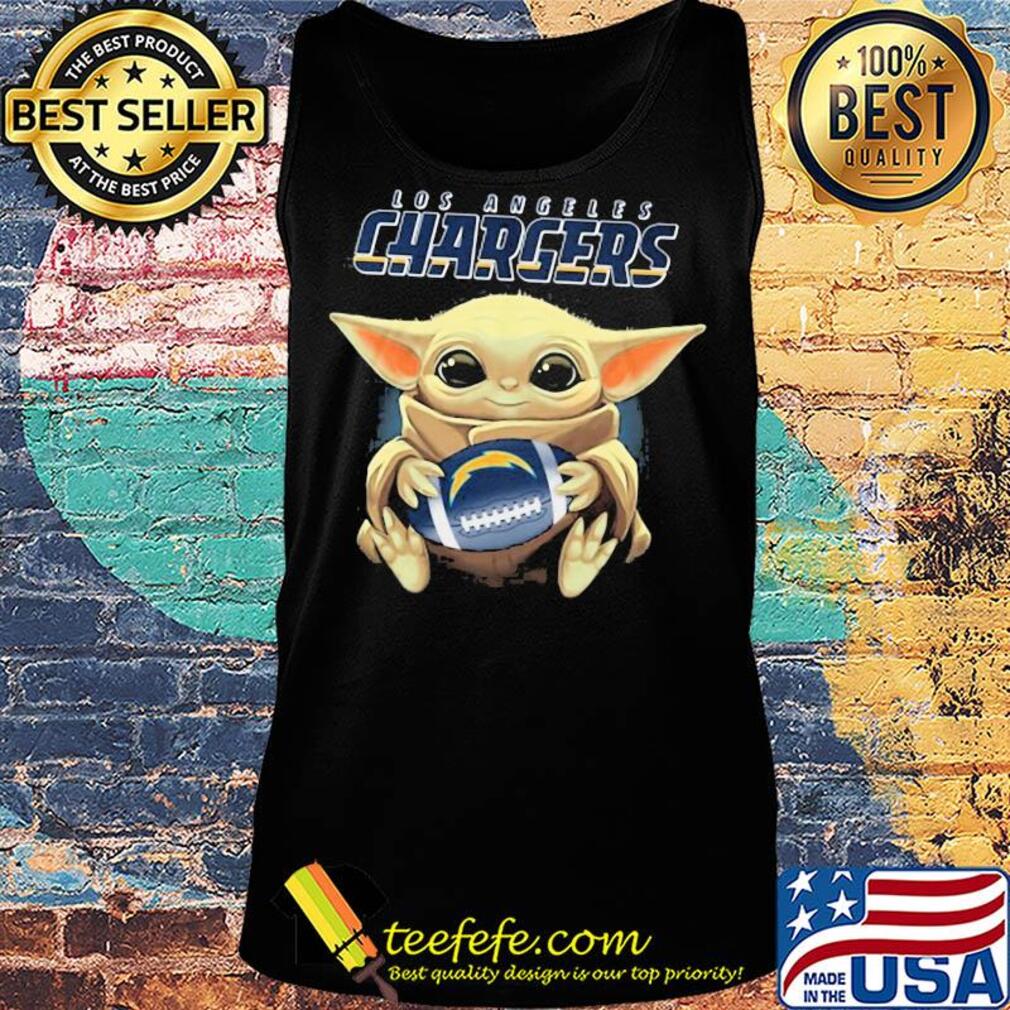 Baby Yoda hug Los Angeles Chargers s Tank top Baby Yoda hug Los Angeles Chargers s Tank top