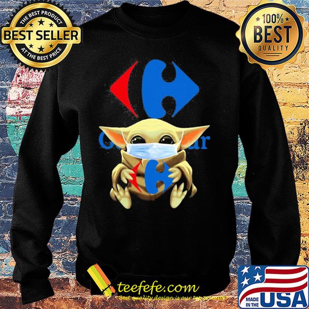 Baby Yoda hug Viajes Carrefour mask s Sweater Baby Yoda hug Viajes Carrefour mask s Sweater