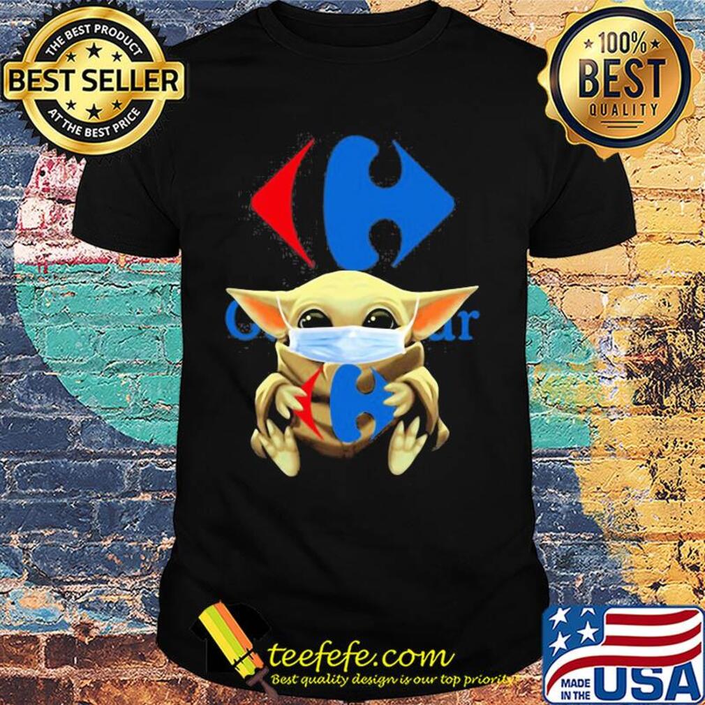 Baby Yoda hug Viajes Carrefour mask shirt