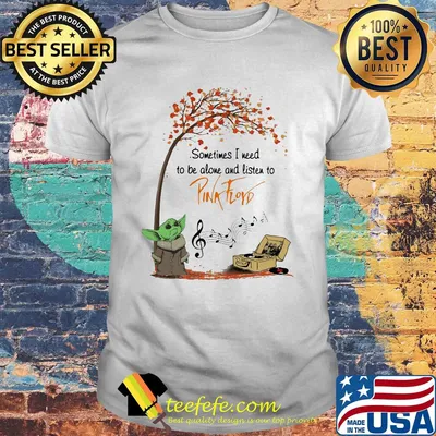 Baby Yoda sometime I need to be alone and listen to Pink Floyd autumn shirt