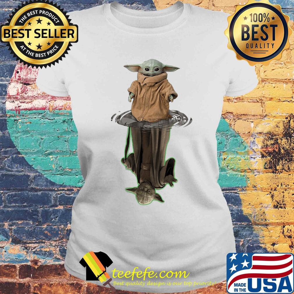 Baby Yoda water shadow s Laides tee Baby Yoda water shadow s Laides tee