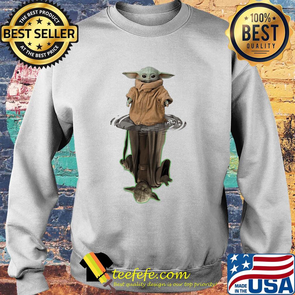 Baby Yoda water shadow s Sweater Baby Yoda water shadow s Sweater