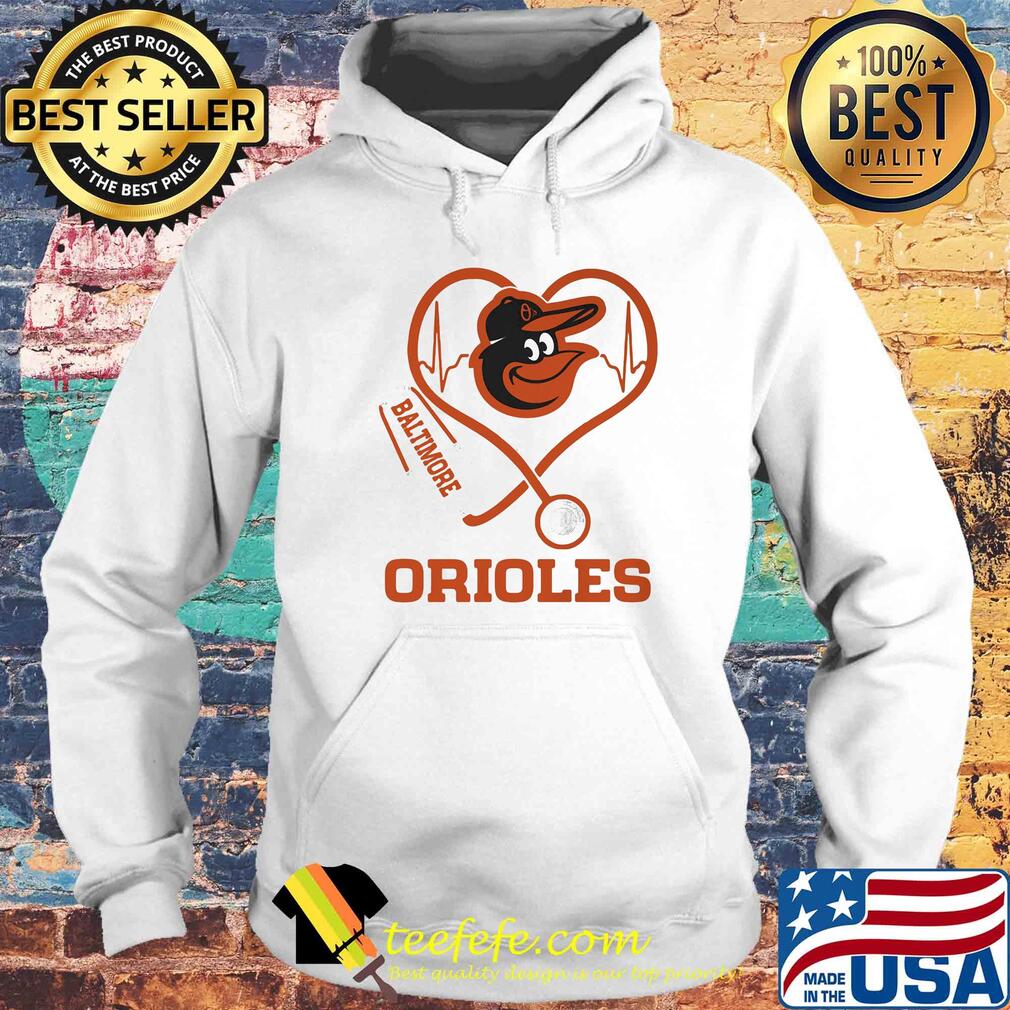Baltimore orioles baseball stethoscope heart s Hoodie Baltimore orioles baseball stethoscope heart s Hoodie