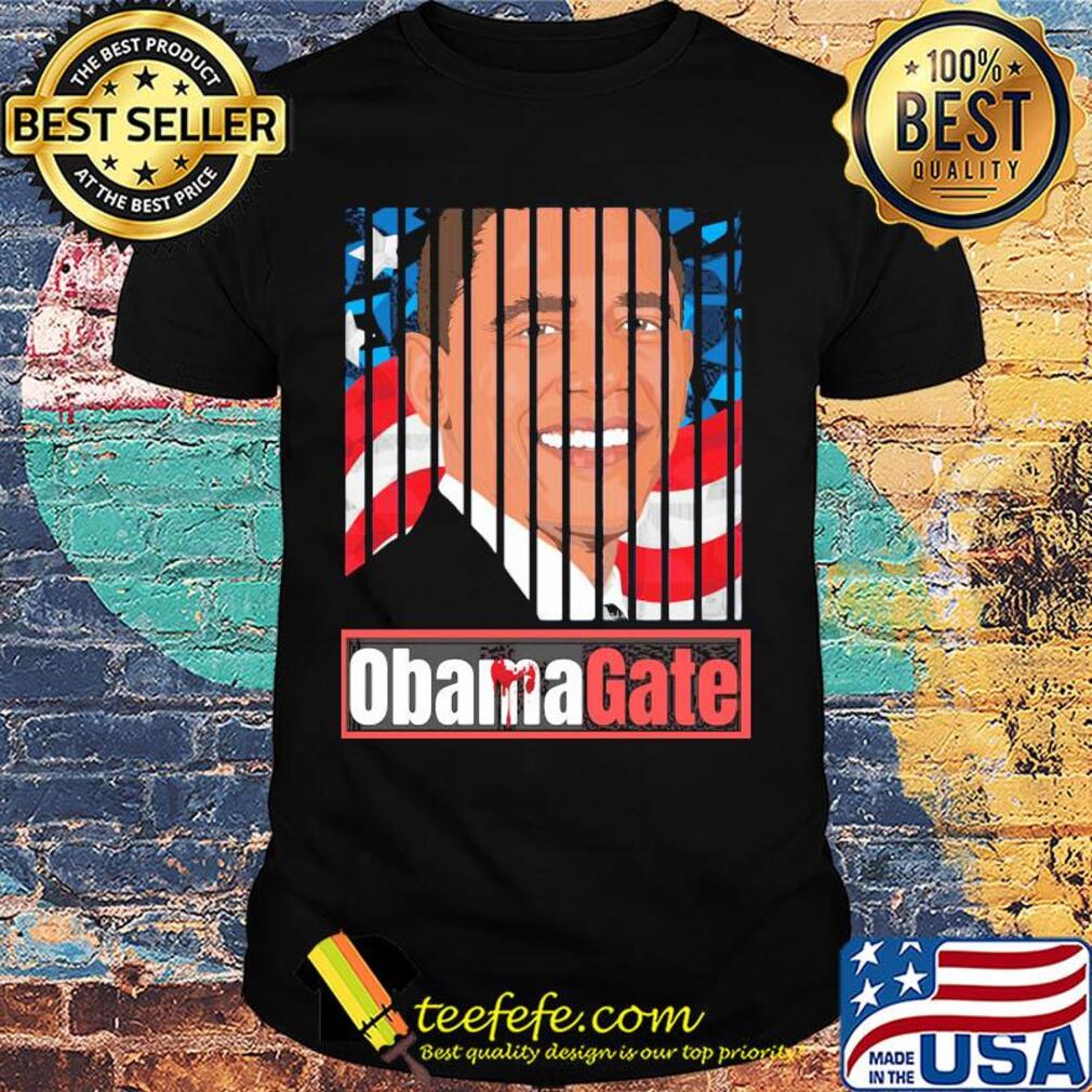 Barack Obama gate American flag veteran Independence Day shirt