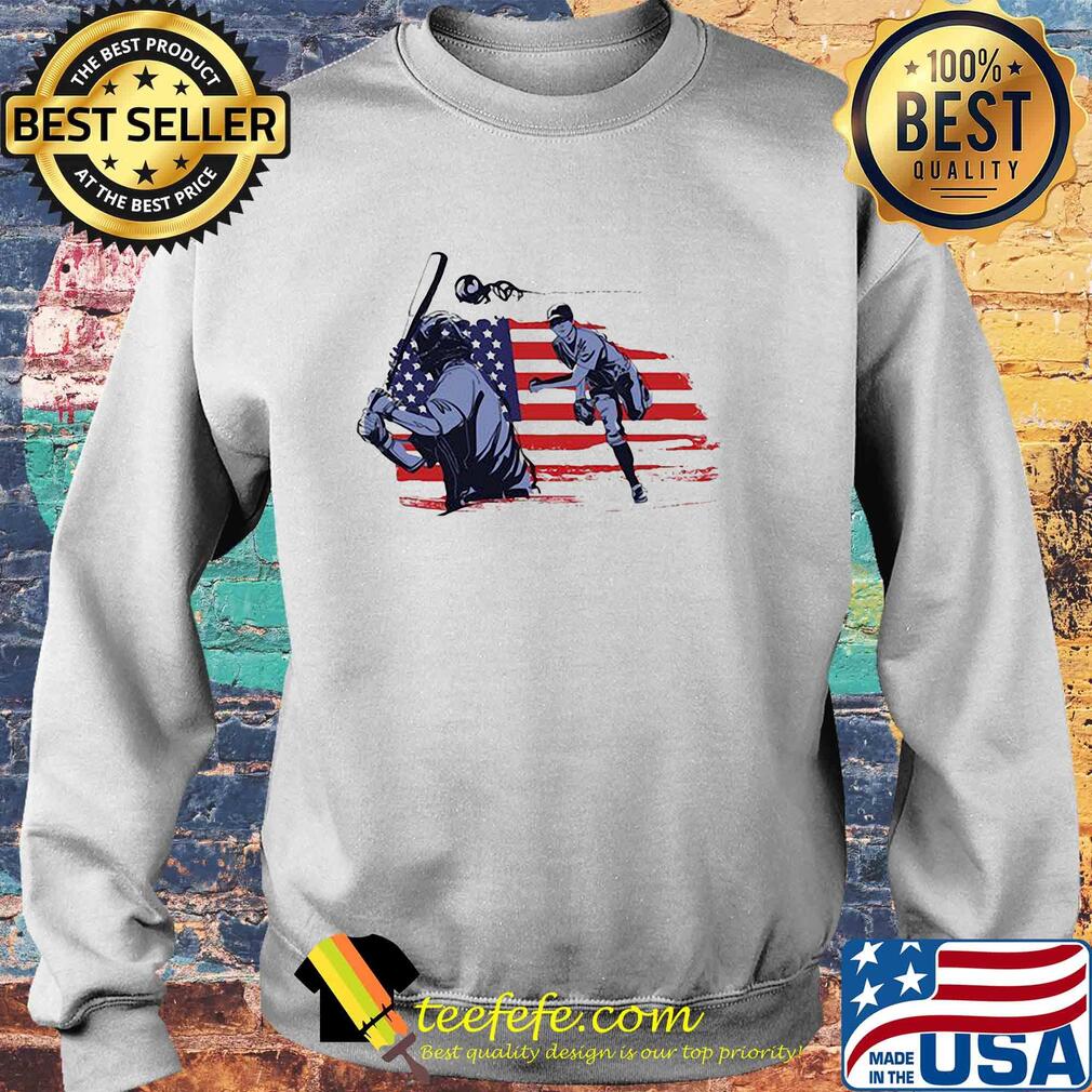 Baseball American flag veteran Independence Day s Sweater Baseball American flag veteran Independence Day s Sweater