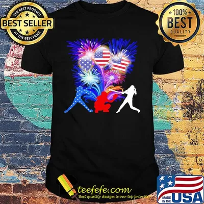 Baseball American flag veteran Independence Day shirt