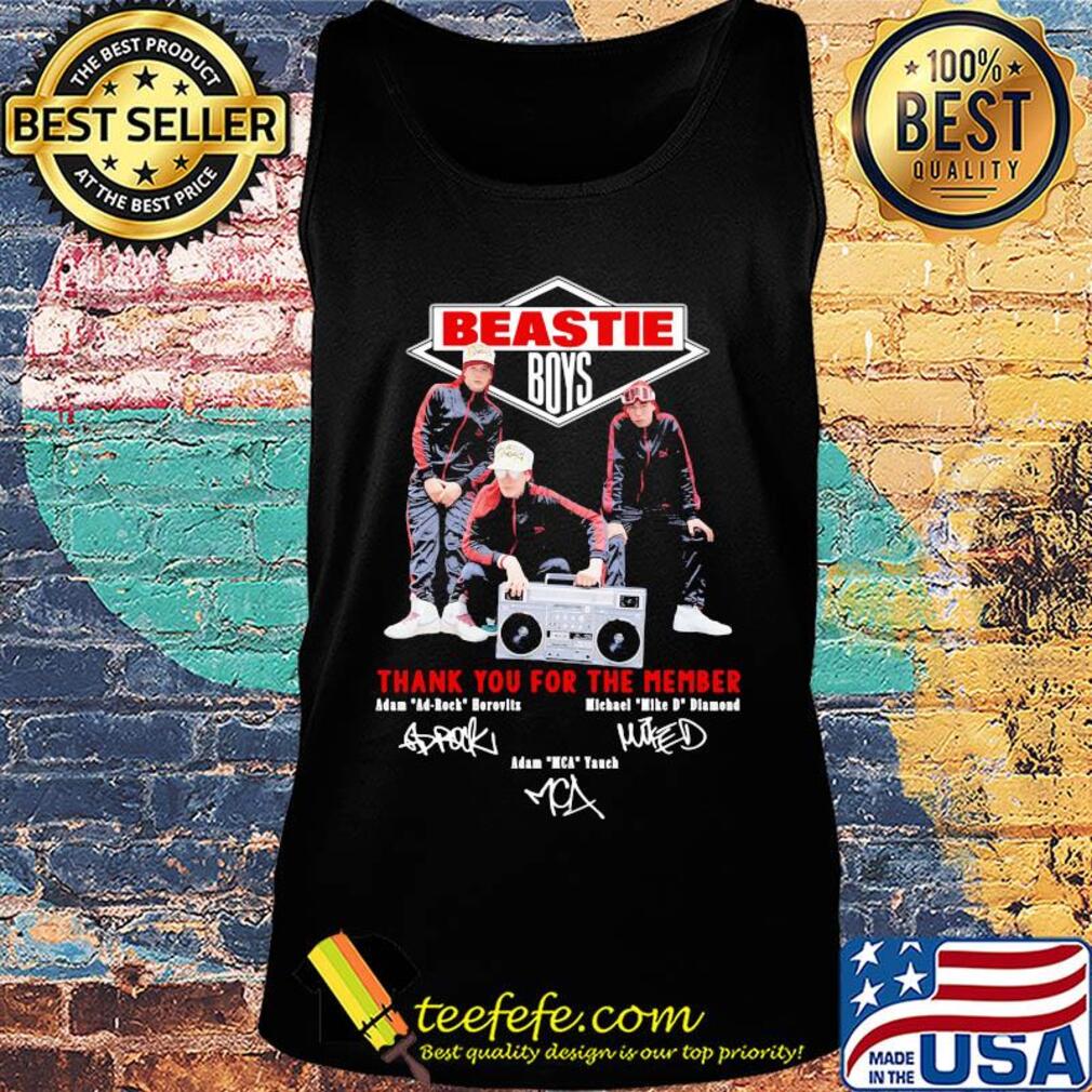 Beastie boys thank you for the memories adam ad-rock borovets michael mike d diamond adam mca vanch signatures s Tank top Beastie boys thank you for the memories adam ad-rock borovets michael mike d diamond adam mca vanch signatures s Tank top