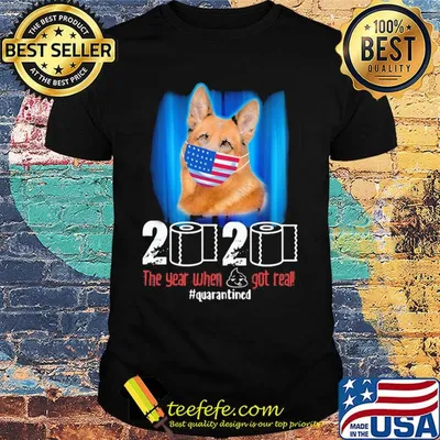 Becgie mask 2020 the year when shit got real quarantined toilet paper American flag veteran Independence Day shirt