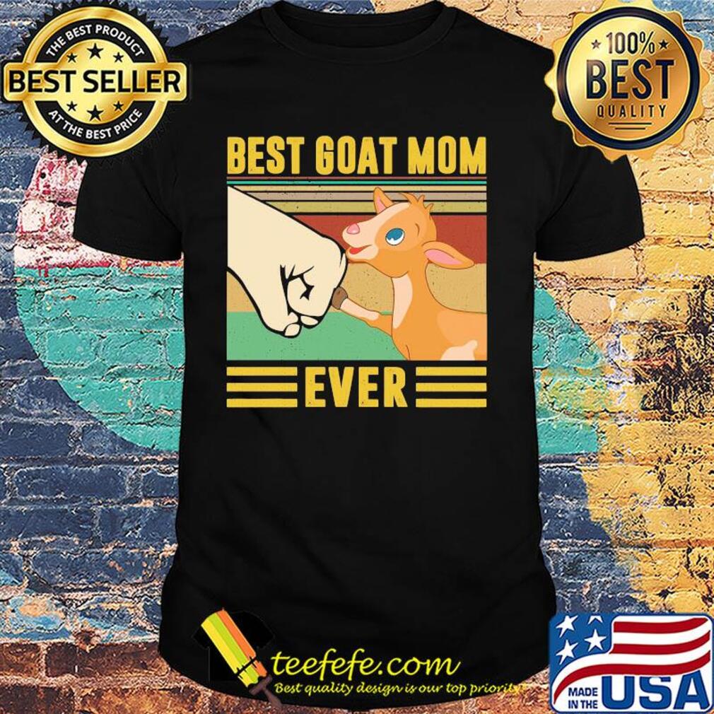 Best baby goat mom ever vintage shirt