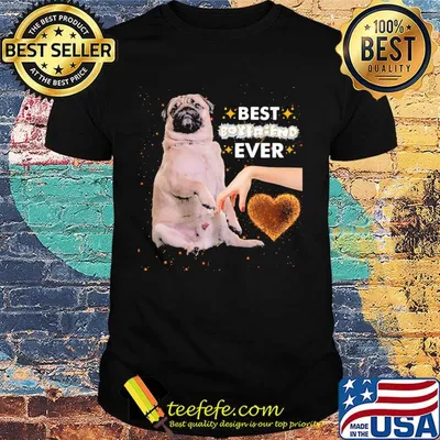 Best boyfriend ever dog heart shirt