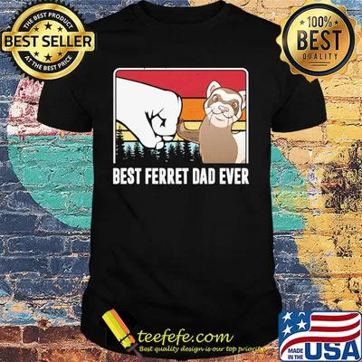 Best ferret dad ever happy father's day vintage shirt