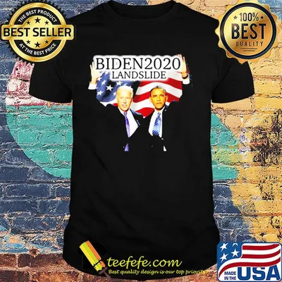 Biden 2020 Obama landslide American flag veteran Independence Day shirt