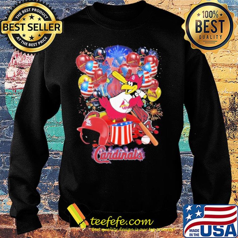 Bird st. Louis cardinals happy independence day mask soap firework balloon american flag s Sweater Bird st. Louis cardinals happy independence day mask soap firework balloon american flag s Sweater