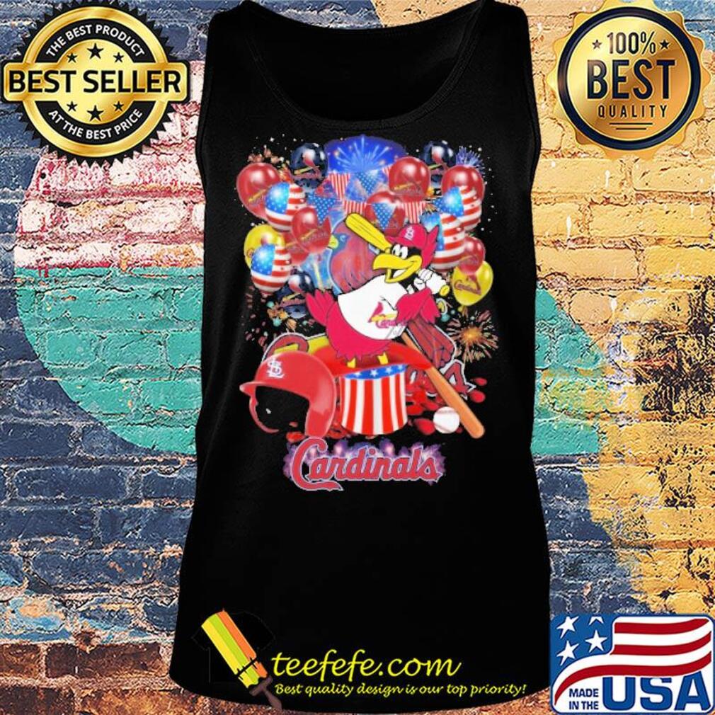 Bird st. Louis cardinals happy independence day mask soap firework balloon american flag s Tank top Bird st. Louis cardinals happy independence day mask soap firework balloon american flag s Tank top