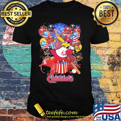 Bird st. Louis cardinals happy independence day mask soap firework balloon american flag shirt