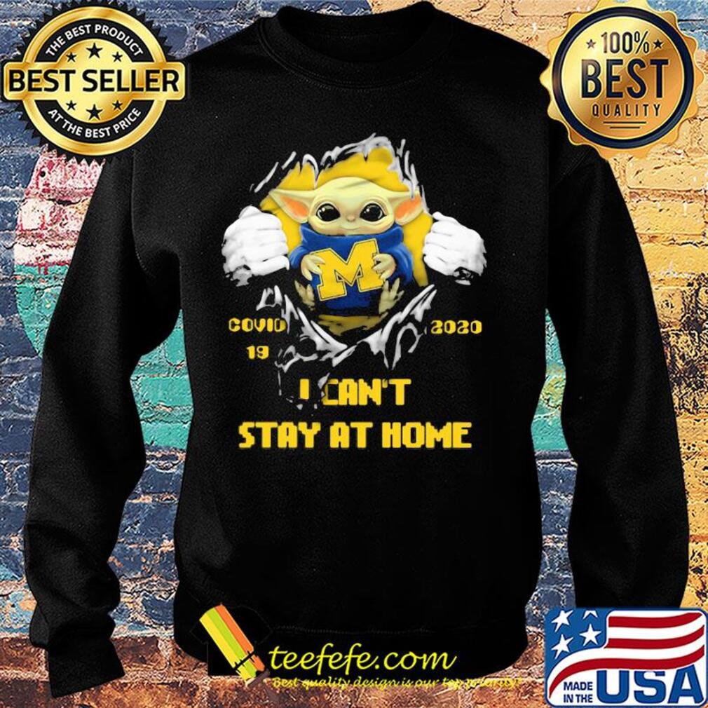 Blood inside baby yoda hug michigan wolverines covid-19 2020 i can't stay at home s Sweater Blood inside baby yoda hug michigan wolverines covid-19 2020 i can't stay at home s Sweater
