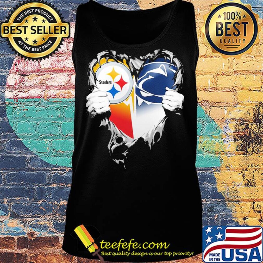Blood inside pittsburgh steelers vs pennsylvania football heart s Tank top Blood inside pittsburgh steelers vs pennsylvania football heart s Tank top