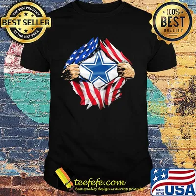 Blood insides dallas cowboys american flag independence day shirt