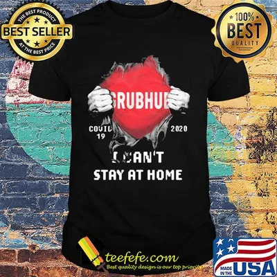 Blood insides grubhub logo covid-19 2020 I can't stay at home shirt