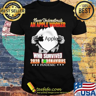Blood insides never underestimate an apple worker who survived 2020 coronavirus pandemic shirt