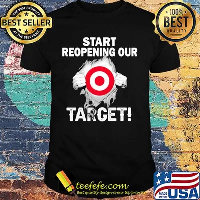 Blood insides start reopening our Target shirt