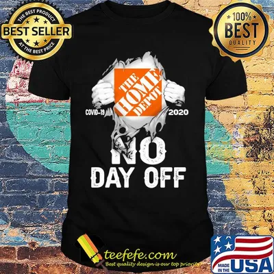 Blood insides the home depot covid-19 2020 no day off shirt