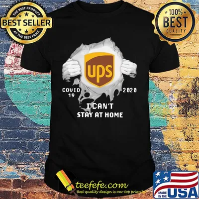 Blood insides ups covid-19 2020 I can't stay at home shirt